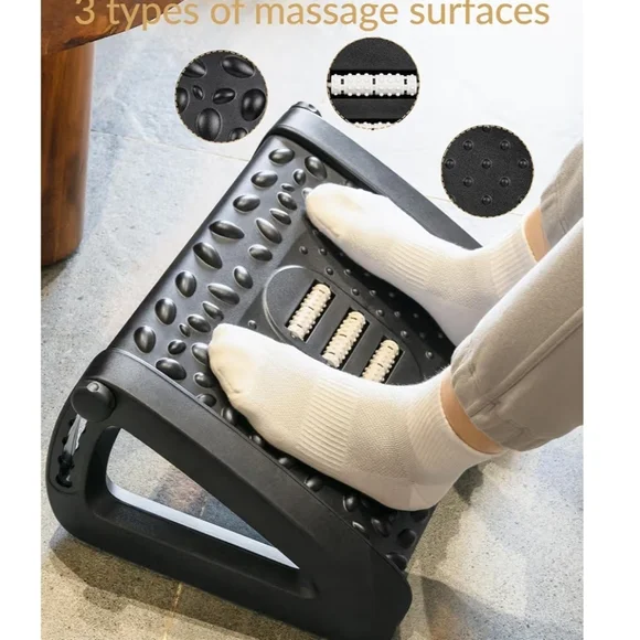 Adjustable Foot Rest - Massage Platform - Under Desk for Office Use or Home - Picture 3 of 6